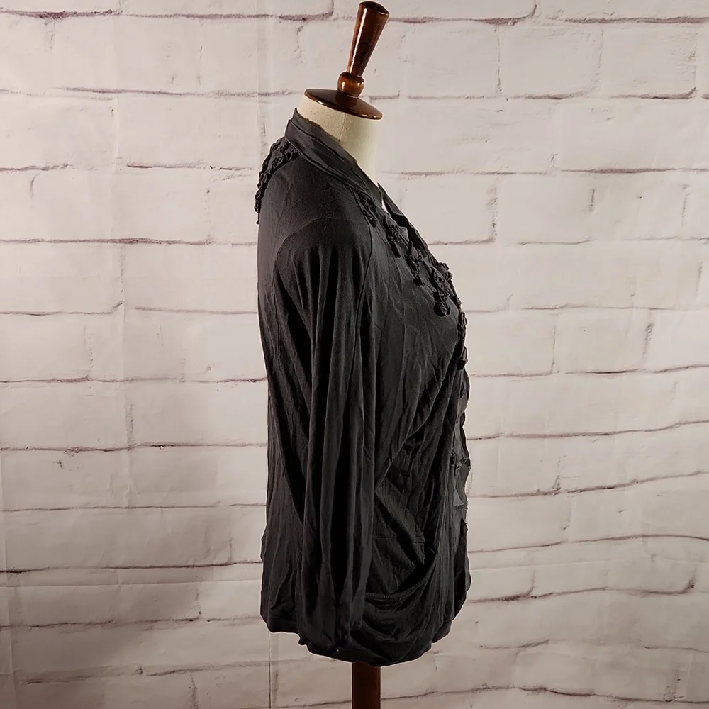 Anthropologie Leifsdottir Ruffle Cardigan Blouse - Picture 5 of 7
